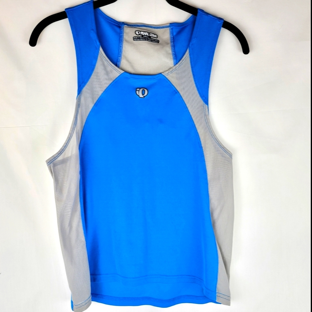 Pearl iZumi Men's Sleeveless Blue Cycling Athletic Tank Size Small